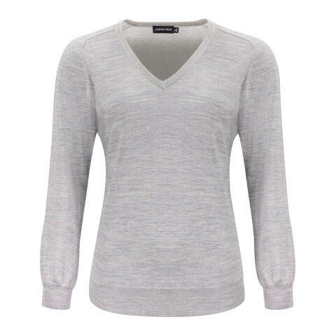 J.HARVEST & FROST MERINO V PULL-OVER FEMMES MÉLANGE GRIS CLAIR - TAILLE XXL