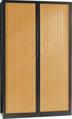 ARMOIRE À RIDEAU MÉTALLIQUE 120 X 198 CM ALU - MANUTAN COLLECTIVITÉS