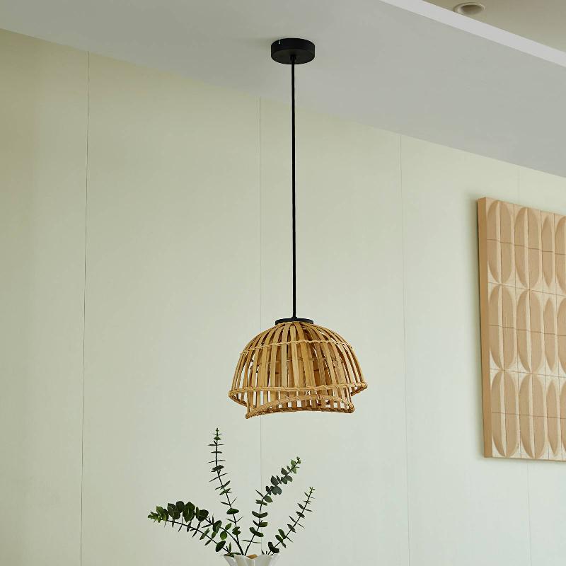 SUSPENSION LINDBY ILAJUS, Ø 30 CM, BAMBOU, E27
