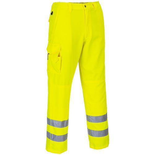 PANTALON DE PLUIE HAUTE-VISIBILITÉ COMBAT E046 JAUNE XXXL - PORTWEST