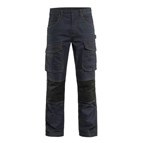 PANTALON DE TRAVAIL SERVICES DENIM STRETCH 2D MARINE/NOIR TAILLE 56 - BLAKLADER