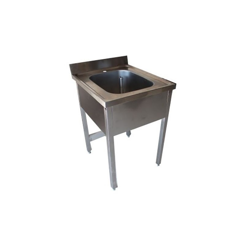 Patapl1b_65 - Plonge professionnelle Maison Patay - 1 bac inox avec égouttoir - sans robinet - entièrement soudée_0