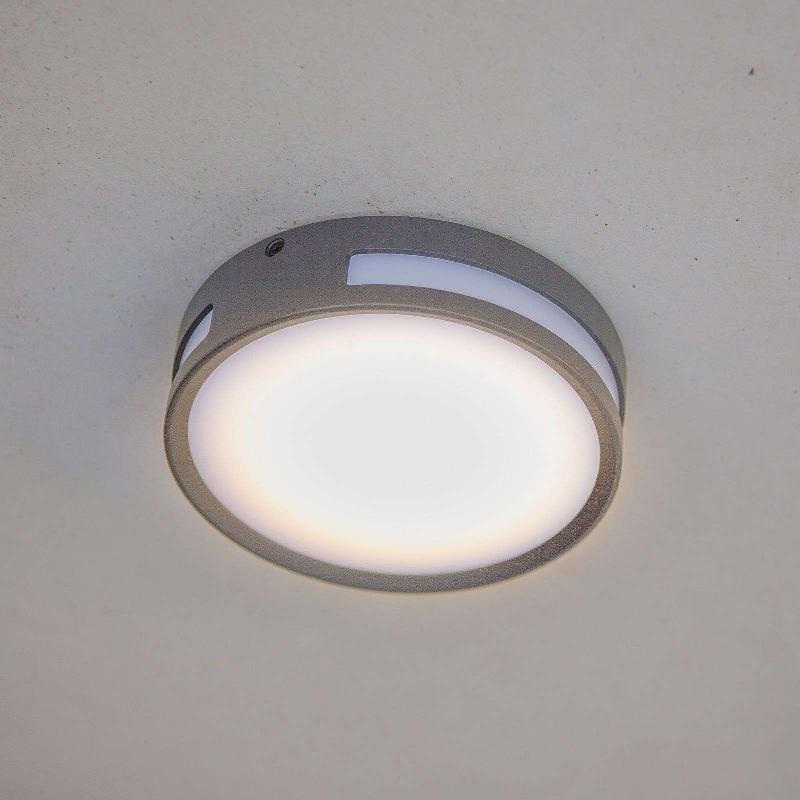 LUTEC PLAFONNIER LED ROLA, EXTÉRIEUR, ANTHRACITE, Ø 18 CM