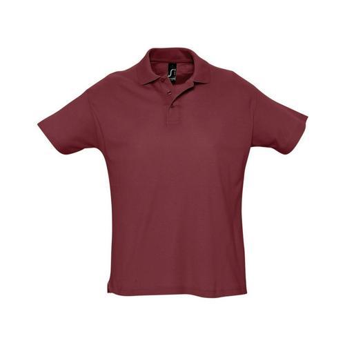 POLO PERSONNALISABLE PIQUÉ SUMMER ADULTE BORDEAUX