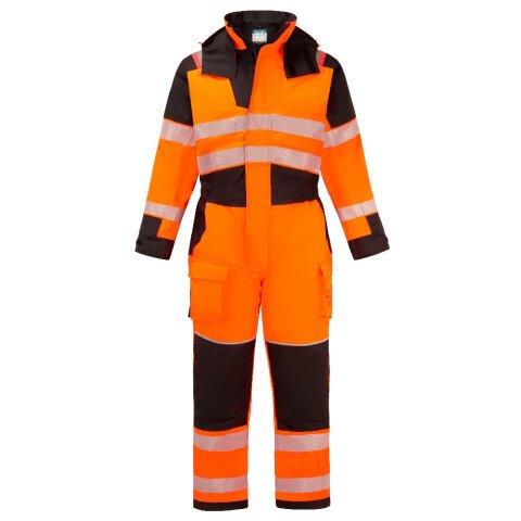 PORTWEST FR516 COMBINAISON D'HIVER HV MODAFLAME PW3 ORANGE/NOIR - TAILLE XL - STANDARD