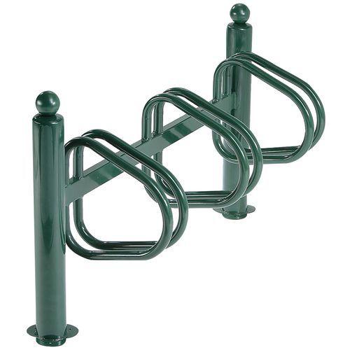 RANGE VELO NEW YORK PIED METAL ROND GALVA 3 VELOS