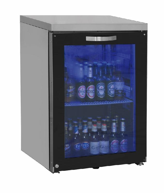Réfrigérateur bar gauche avec 1 porte battante en verre, 90 bouteilles, 0°/+8°c - IBC0056_0
