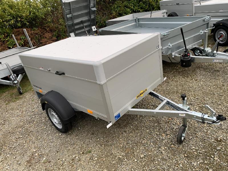 Remorque Humbaur Aluminium PTAC 750 Kg non freiné 2100*1300*500 mm - Capot sécurisé étanche - Réf MP 255 133 1350 1_0