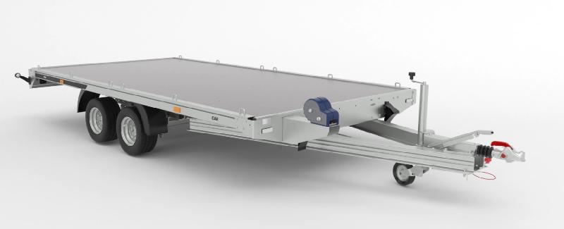 Remorque porte voiture - Plateau en aluminium - Martz GT Plateau 400S - 4,00 x 2,00 m - 2700 kg_0