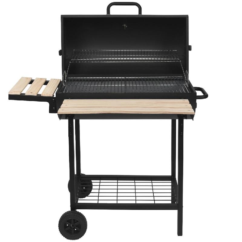 ROBBY Barbecue à Charbon 76x33.5cm Avec Chariot smoker one xl - noir 3770006481789_0