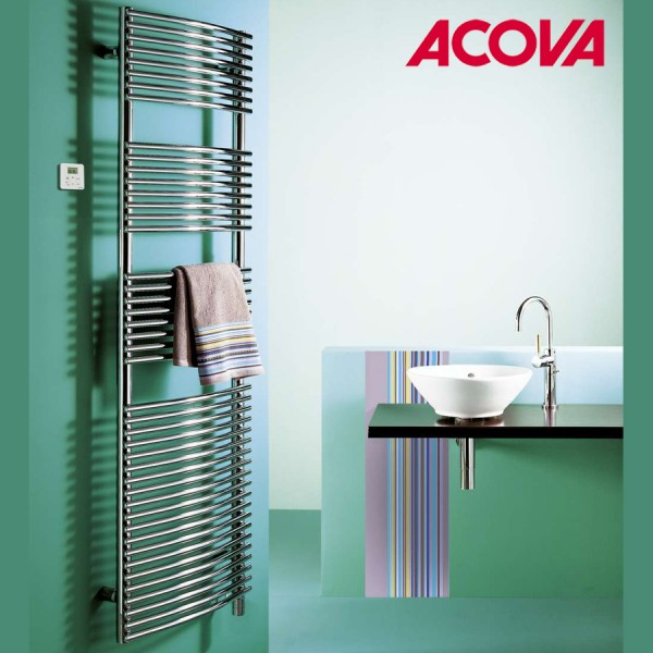 Sèche-serviette ACOVA - CALA Asymétrique à Gauche - électrique 500W  TLNL-050-40/GF