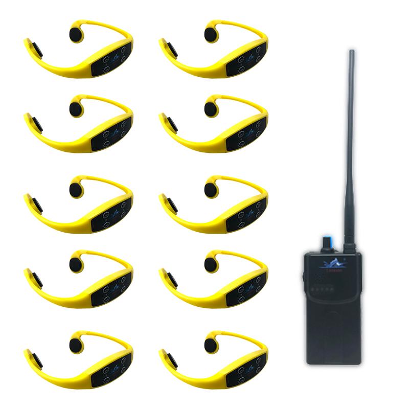 Set complet natation et sports nautiques - Émetteur H-900A conduction osseuse - 7 canaux - Portée 1000m - Étanche IPX8_0