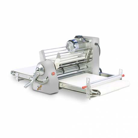 Sm520s - Laminoir à pâtes par boutons - Modèle de table - Largeur de laminage 520mm - Longueur tapis 2x 670mm - 0.37 kW_0