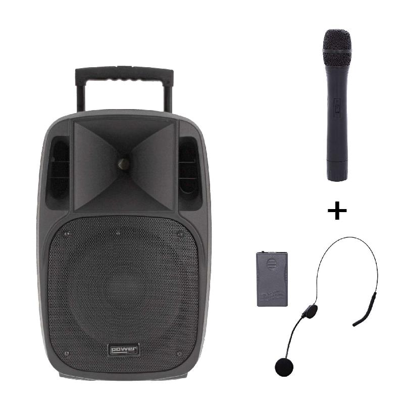 Sono portable Moovy 12 MK2 - 80W RMS - Bluetooth, USB, MP3, Batterie lithium et micro sans fil VHF_0