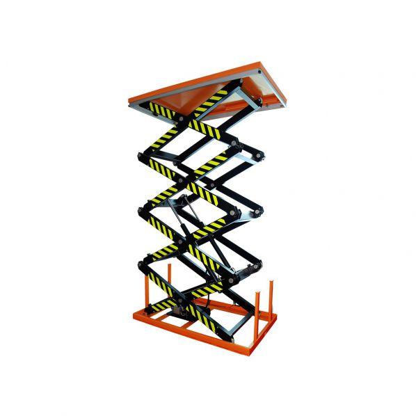 Table élévatrice électrique quatre ciseaux - Charge maximale 800 kg - Hauteur jusqu'à 4210 mm - Marque Rolléco_0