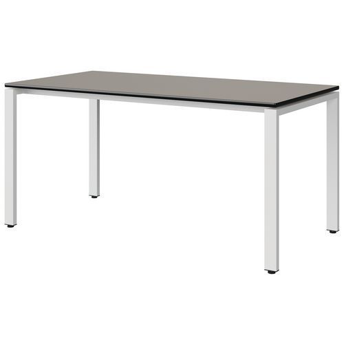 TABLE MALIBU 160X80 T6 SOUDÉ STRA GRIS U727/NOIR BLC 9016