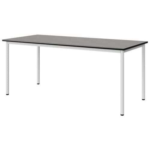 TABLE MALIBU 180X80 T6 4P STRA BÉTON F186/NOIR BLC 9016