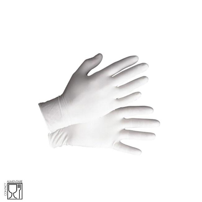 Thouy Gants latex blanc non poudré taille S par 100 - 8431026127716_0