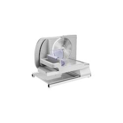 Trancheuse Electrique 150w Gris Corps En Fonte D'alu Lame  197cm Chariot 116.5 X 18.5cm Usage Non Intensif Kitchenchef - 3665476901441_0