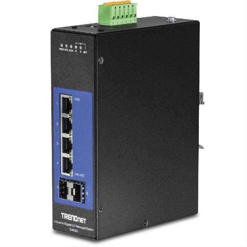 TRENDnet TI-G642i Switch rail DIN industriel administrable L2 Gigabit à 6 ports_0