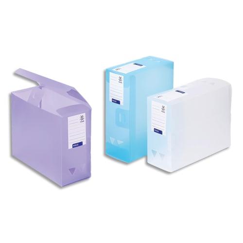 Viquel boîte de classement MAXIDOC Propysoft - polypropylène 12/10è - dos 12 cm - coloris assortis pastel_0