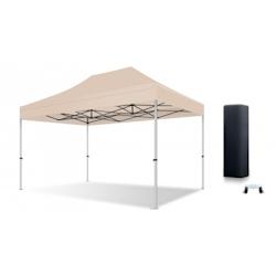 Xptent Tente Pliante 3X4,5 Structure Aluminium 45mm Toit 380g/m² Beige qualité Pro - beige aluminium TP40300345BE_0