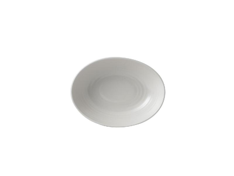 ASSIETTE CREUSE OVALE BLANC PORCELAINE 21,6X16,4 CM EVO DUDSON