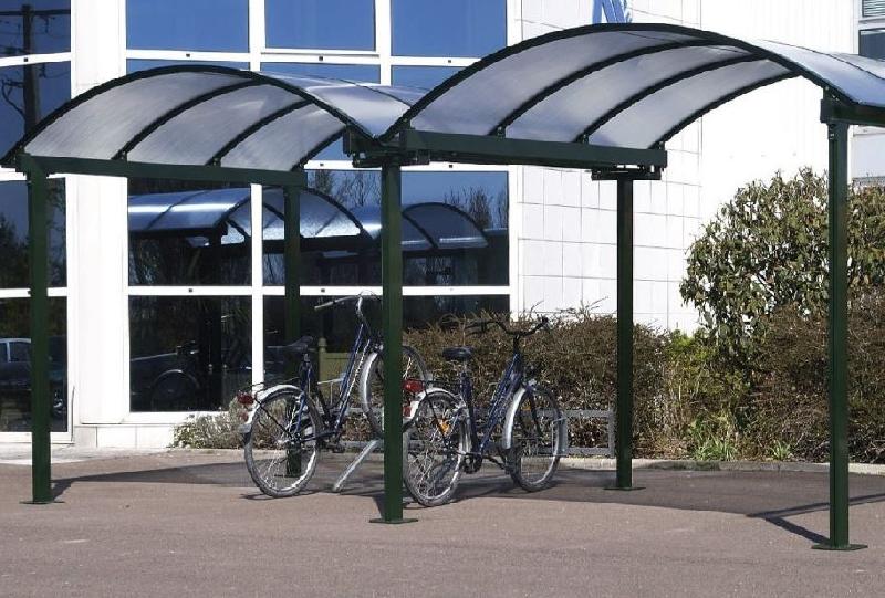 Abri multi-usage latéral thermolaqué - Structure aluminium - Toiture polycarbonate - Fabrication française_0