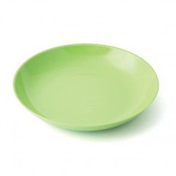 ASSIETTE CREUSE 20.5CM CLASSIQUE MELAMINE VERTE