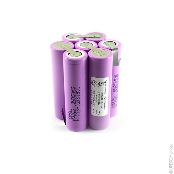 BATTERIE LI-ION 7X 18650 22F ST9 25.9V 2200MAH T2_0