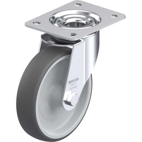 BLICKLE - ROULETTE PIVOTANTE Ø 160MM BANDAGE POLYURÉTHANE TPU 300KG - LE-PATH 160G