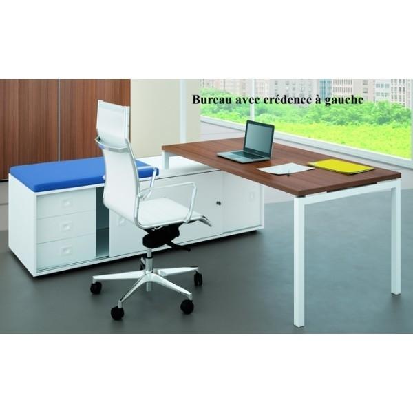 Bureau Idea 01 avec meuble de rangement - Quadrifoglio - 224, Hêtre, Gauche_0