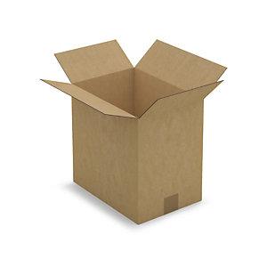 CAISSE CARTON BRUNE SIMPLE CANNELURE RAJA 31X22X30 CM