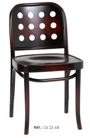 Chaise CA 23 - assise standard - hauteur totale 81 cm - largeur 45 cm - hauteur d'assise 46 cm - poids 3,9 kg_0
