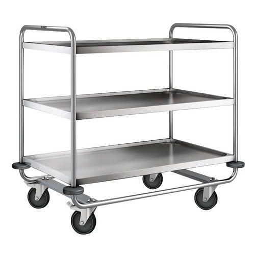 CHARIOT INOX 3 PLATEAUX POIDS:28 KG H HT:1000 MM - BLANCO