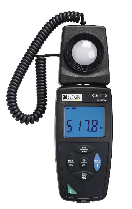 CHAUVIN ARNOUX - CA 1110 Luxmètre portable - compatible LED et FLUO, enregistreur 1 million de mesures, Bluetooth et USB_0