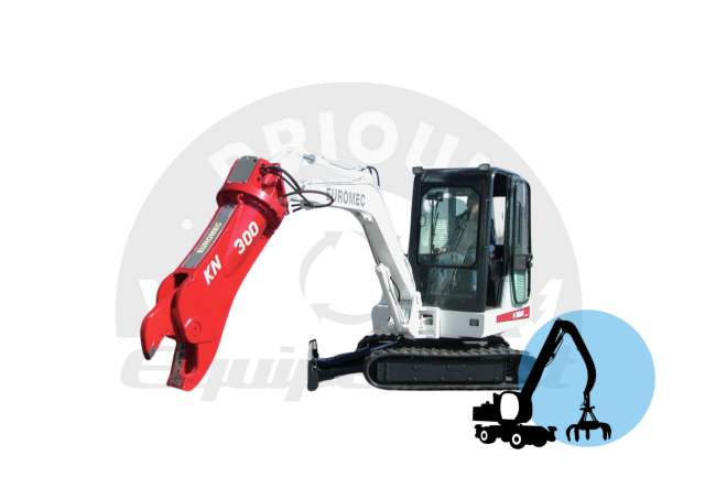 Cisaille hydraulique à ferraille KN 300 - Pour démolition et découpe de métaux ferreux et non ferreux_0