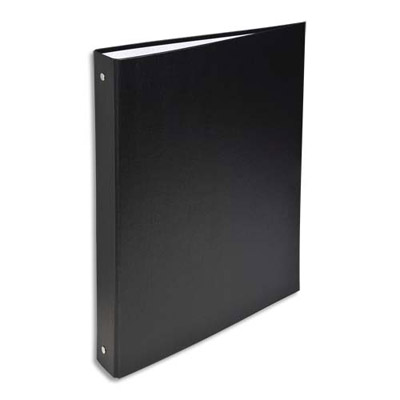 CLASSEUR 4 ANNEAUX EXACOMPTA - COUVERTURE RIGIDE PAPIER PLASTIFIE - DOS 4 CM - A4 - NOIR