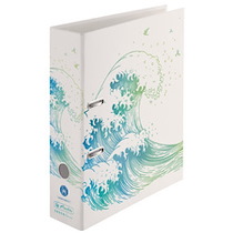 CLASSEUR À LEVIER À MOTIF MAX.FILE GREENLINE GINKGO - LOT DE 3
