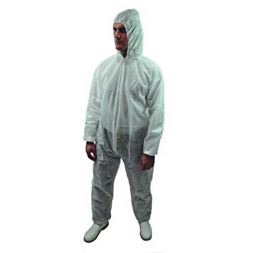 COMBINAISON JETABLE EN PP 40 GR/M² À CAPUCHE - EXTRÉMITÉS ÉLASTIQUÉES - TAILLE XXL WEESAFE