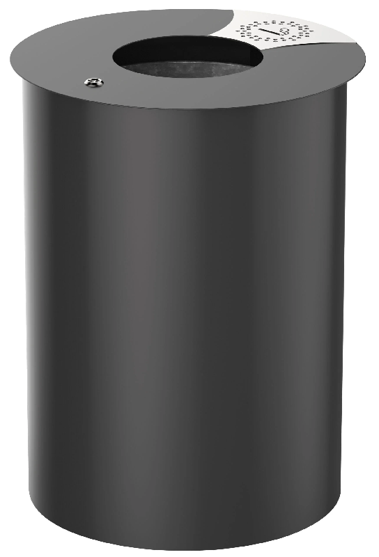 Corbeille URBIS à poser ou fixer 60 Litres - Gris Manganèse_0