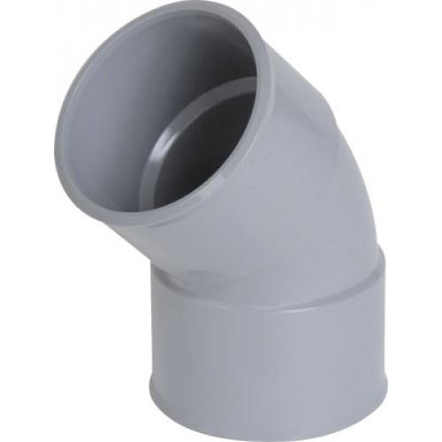 COUDE PVC À 45° FEMELLE / FEMELLE - Ø 63 - CL44 NICOLL