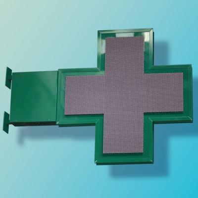 Croix de pharmacie Easy 1080 Full Color - Double face - Format 1080x1080 mm - Leds haute luminosité_0