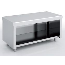 ERATOS Meuble Neutre Soubassement Central Sans Porte Aisi-304 18/10 Prof.700 - Sans Dosseret - 1200X700X600 MNAB70-120C - Acier inoxydable 18/10 MNAB7_0