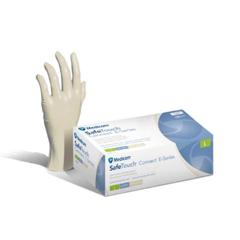 GANT SAFETOUCH CONNECT TXS LATEX POUDRE NATUREL (BTE 100)