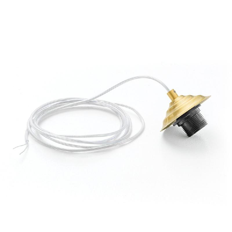 Gea Luce Douille Alice En Laiton Avec Câble Transparent Pour Suspensions 1Xe27 Max 1X60W Ip20 - Longueur Max 3 Mètres - ALICE M SR/P - OTTONE_0