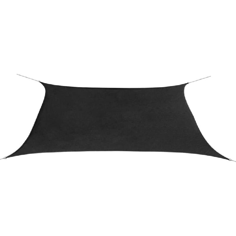 Helloshop26 - Voile toile d'ombrage parasol en tissu oxford rectangulaire 2 x 4 m anthracite 02_0008663 - inox 3000461947767_0