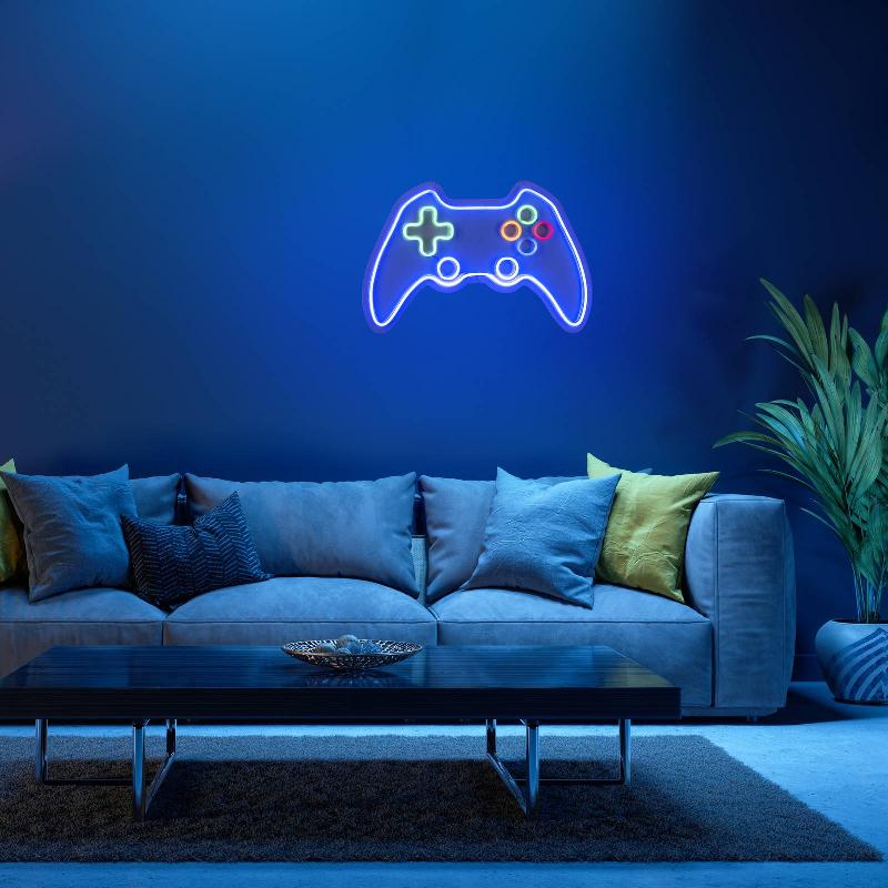 JUST LIGHT. APPLIQUE MURALE LED NEON GAMER, USB