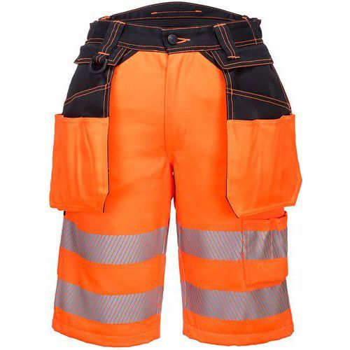 BERMUDA HAUTE VISIBILITÉ PW3 PW343 NOIR/ORANGE 36 - PORTWEST