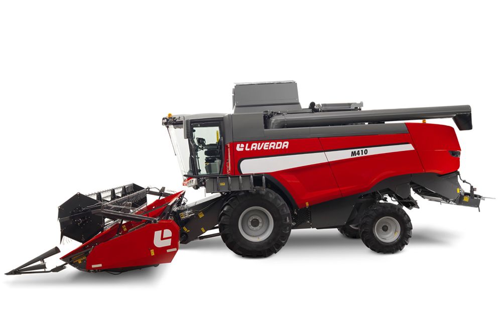 M410 moissonneuse batteuse - Laverda - 9000 L - largeur de coupe jusqu'à 7,70 m - moteur AGCO Power 265 kW_0